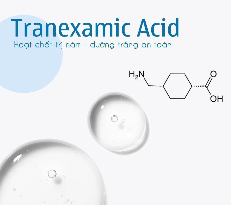 Tranexamic Acid là hoạt chất trị nám dưỡng trắng an toàn